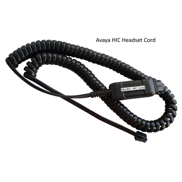 PL-HICCORD Plantronics connection cable (reinforced) with QD to connect your Poly headset to specific Avaya devices.
